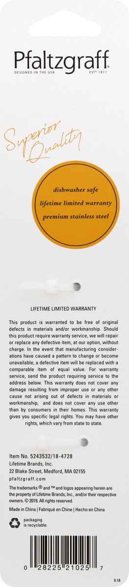 slide 7 of 7, Pfaltzgraff Danford Teaspoon Set, 1 ct