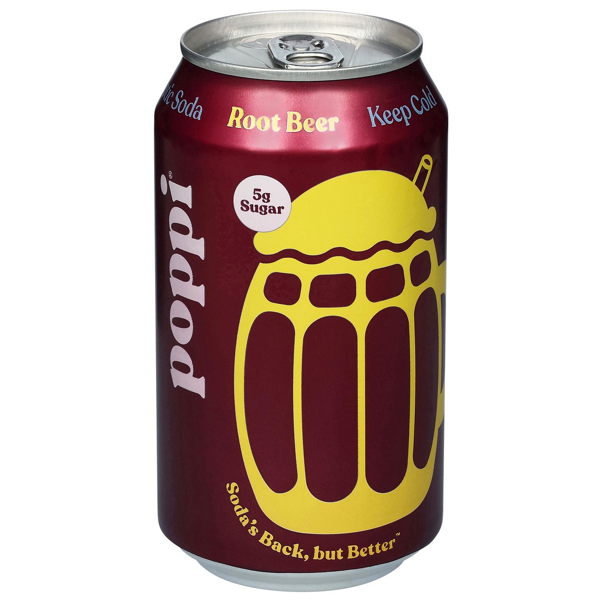 slide 3 of 4, Poppi Root Beer Prebiotic Soda 12 fl oz, 12 fl oz