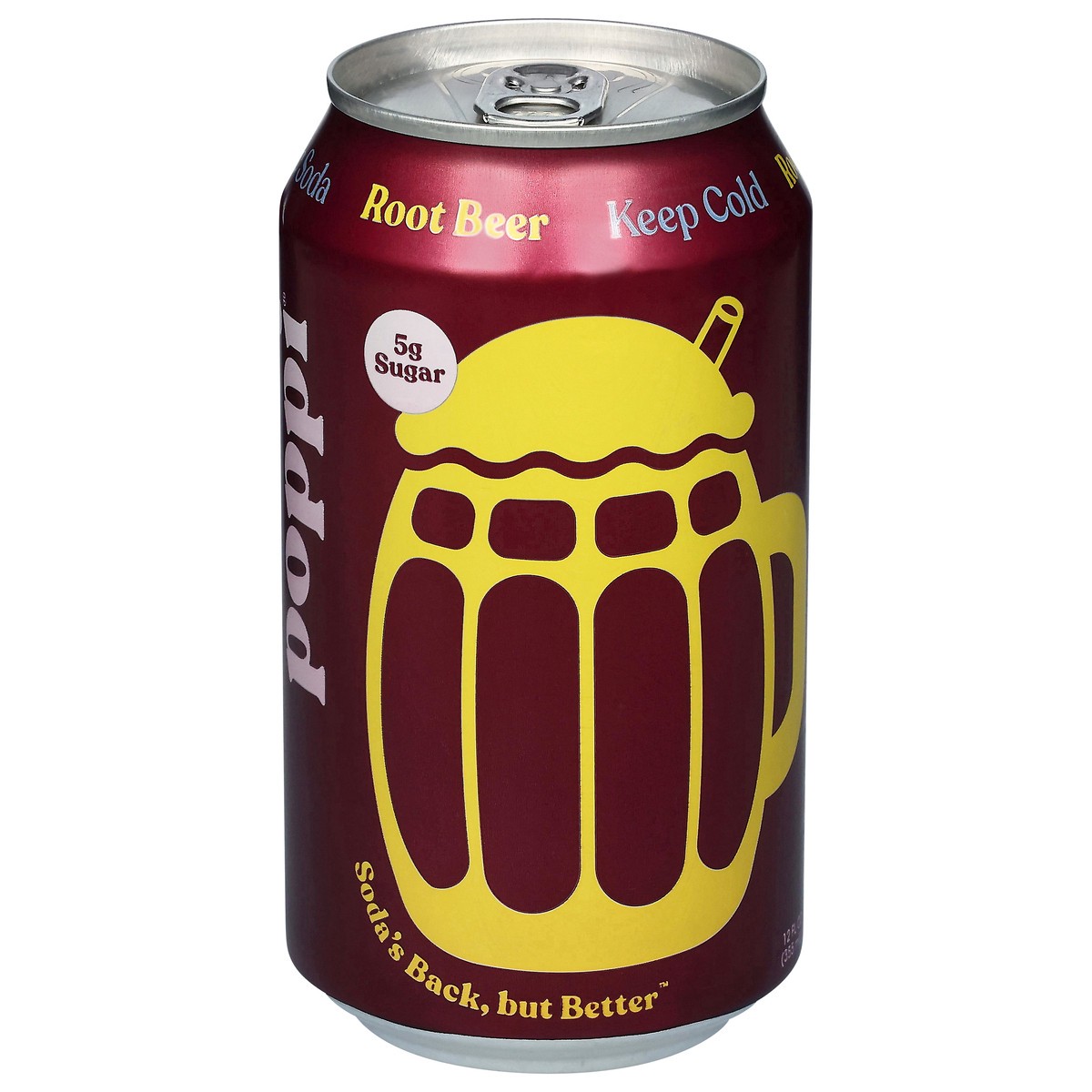 slide 2 of 4, Poppi Root Beer Prebiotic Soda 12 fl oz, 12 fl oz