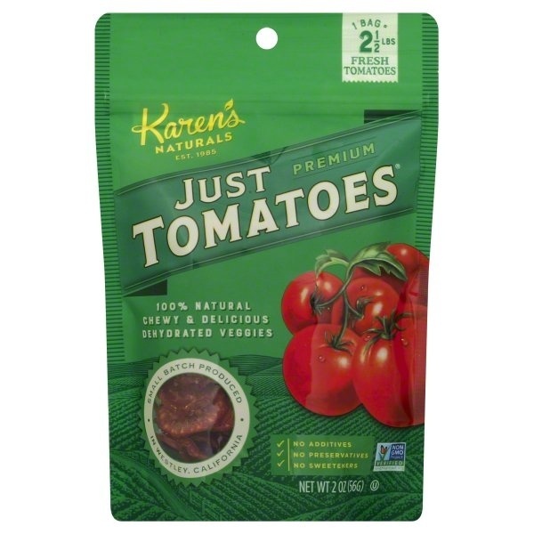 slide 1 of 1, Karen's Naturals Just Tomatoes Premium, 2 oz