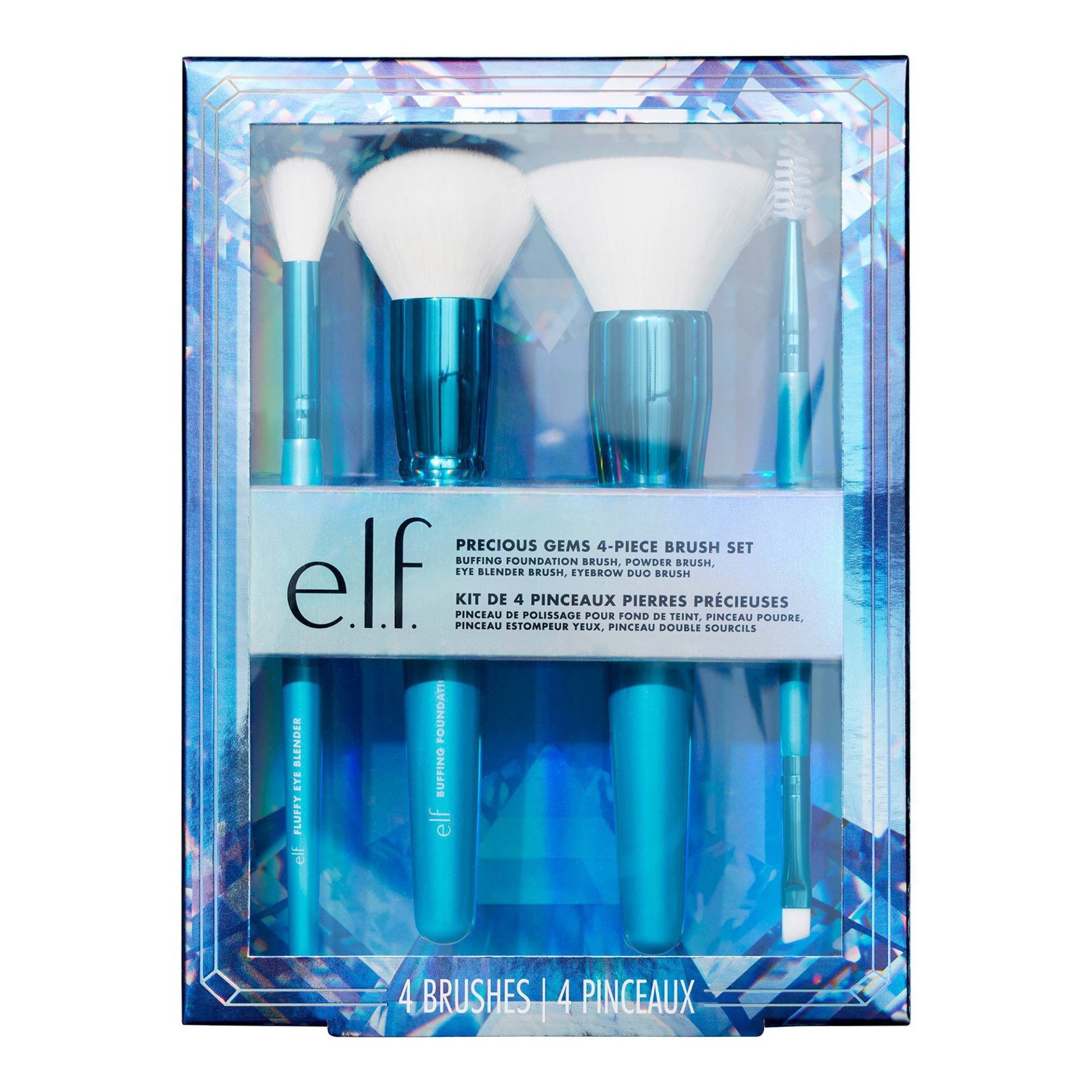 slide 1 of 1, e.l.f. Precious Gems Holiday Brush Set - 4pc, 4 ct