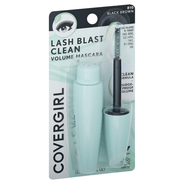 slide 1 of 1, Covergirl Lash Blast Clean Mascara, Black Brown 810, 0.44 fl oz