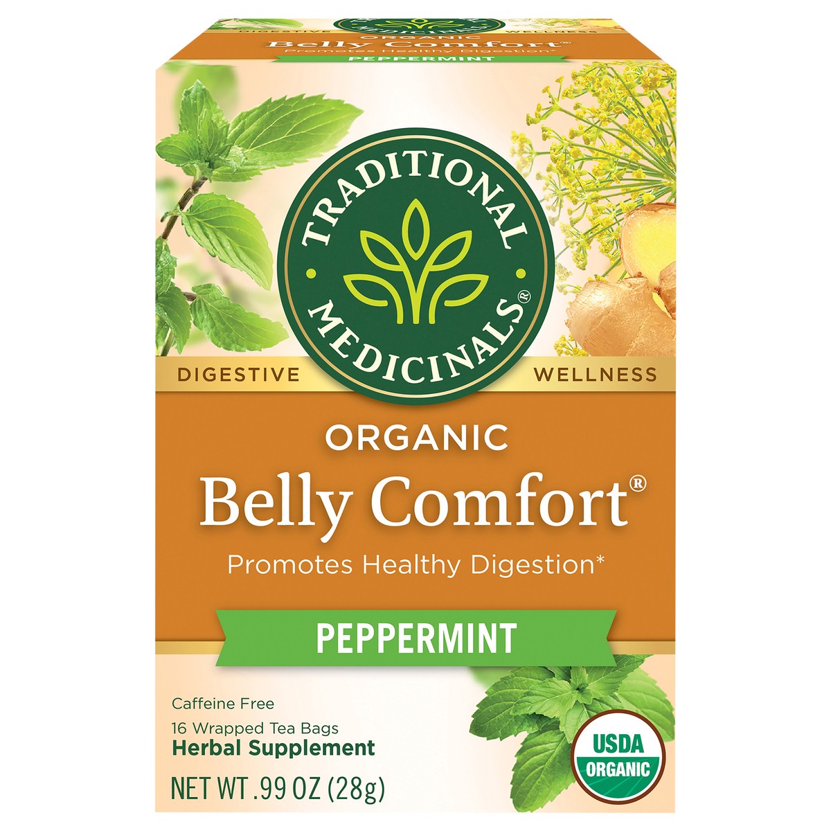 slide 1 of 3, Traditional Medicinals Belly Comfort - 16 ct, 16 ct