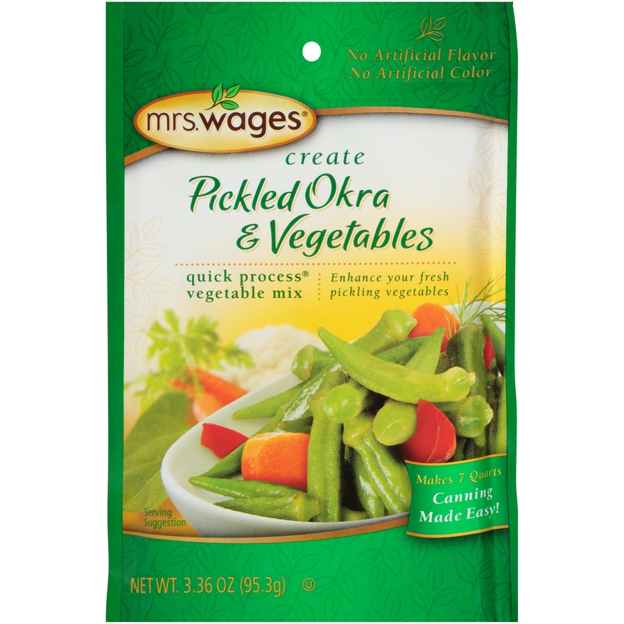 slide 1 of 1, Mrs. Wages Mrs.Wages Pickled Orka And Vegetables, 3.36 oz