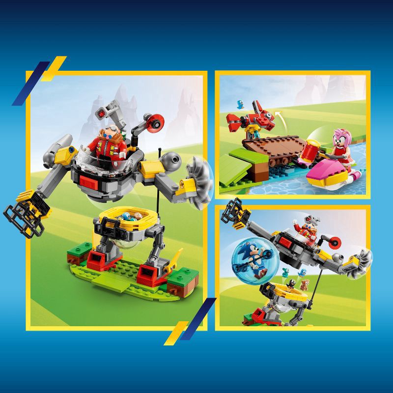 slide 4 of 6, LEGO Sonic the Hedgehog Sonic's Green Hill Zone Loop Challenge Playset 76994, 802 ct