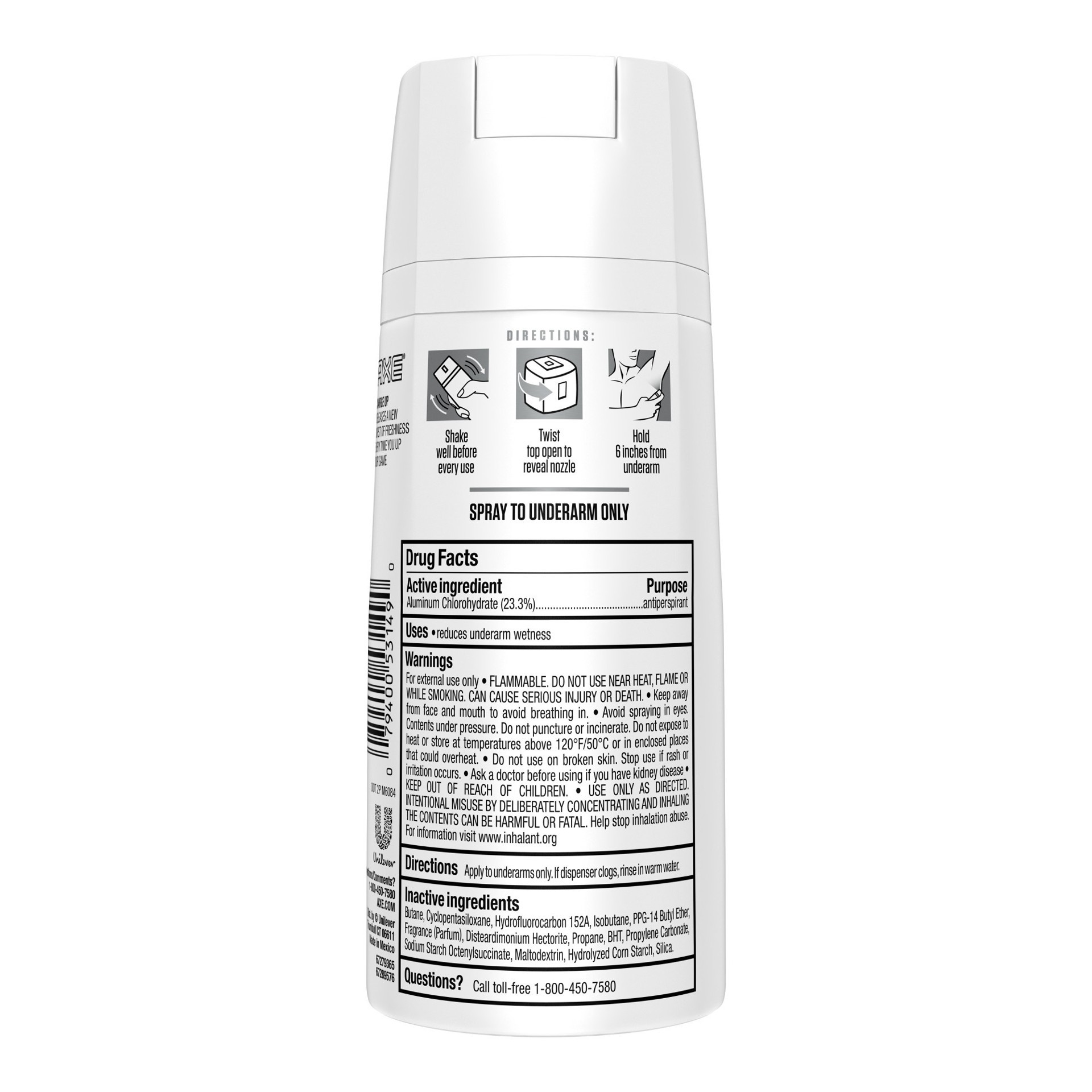 slide 2 of 4, AXE Dry Spray Antiperspirant Deodorant for Men Charge Up Protection, 3.8 oz, 3.8 oz