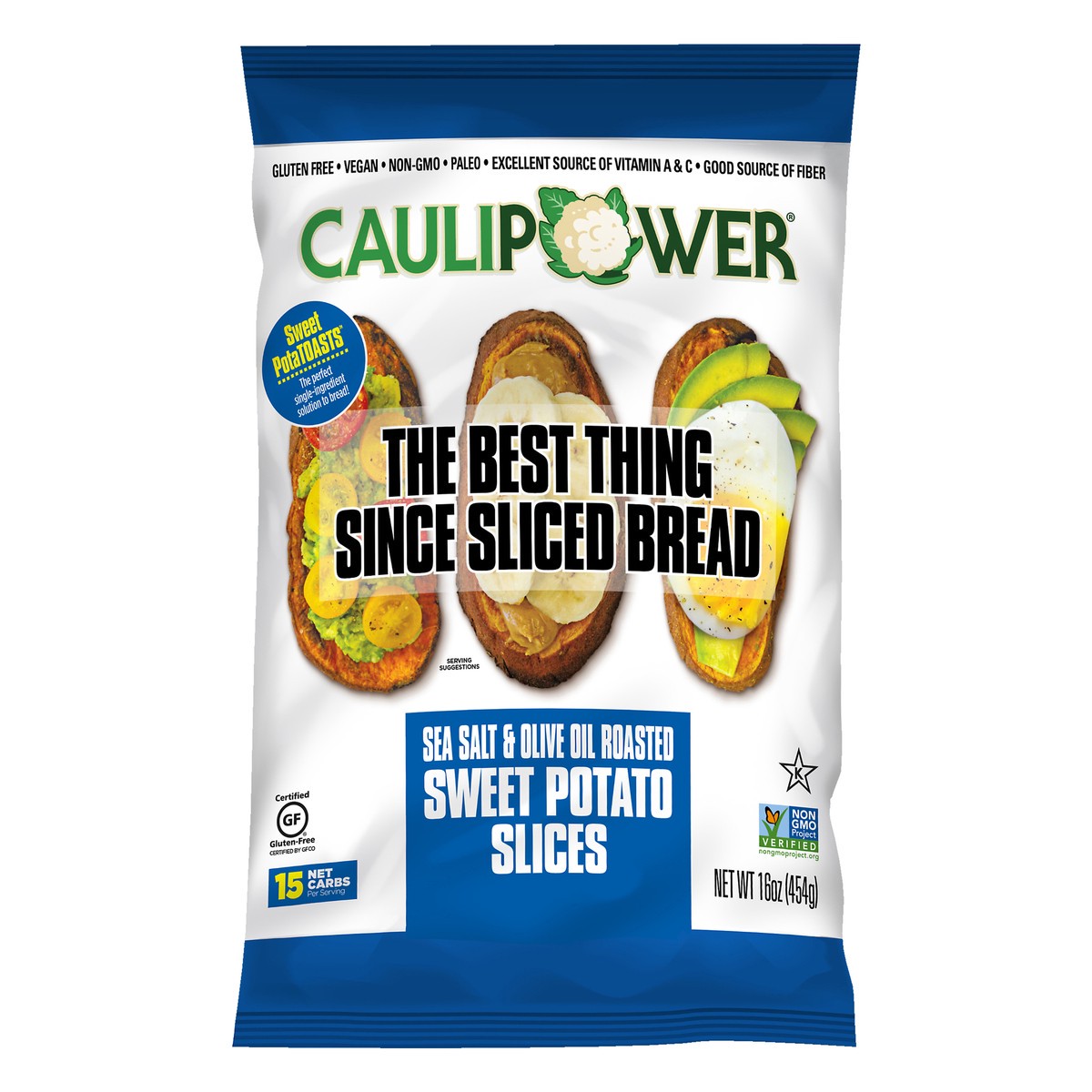 slide 1 of 7, Caulipower Roasted Sea Salt & Olive Oil Sweet Potato Slices 16 oz, 16 oz