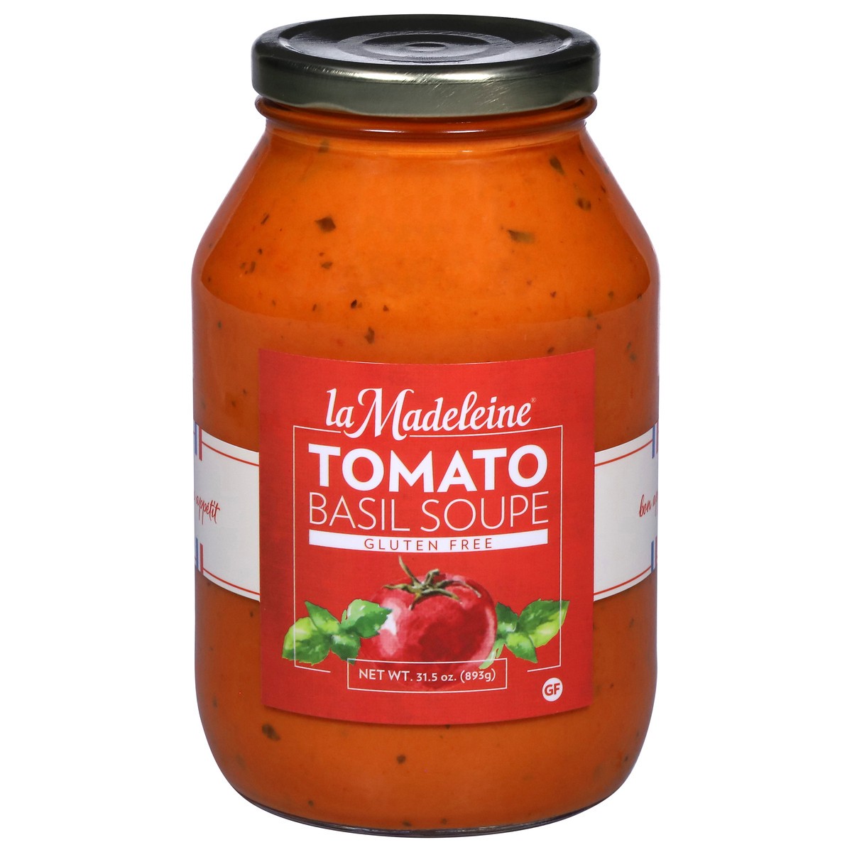 slide 1 of 9, La Madeleine Gluten Free Tomato Basil Soupe 31.5 oz, 31 oz