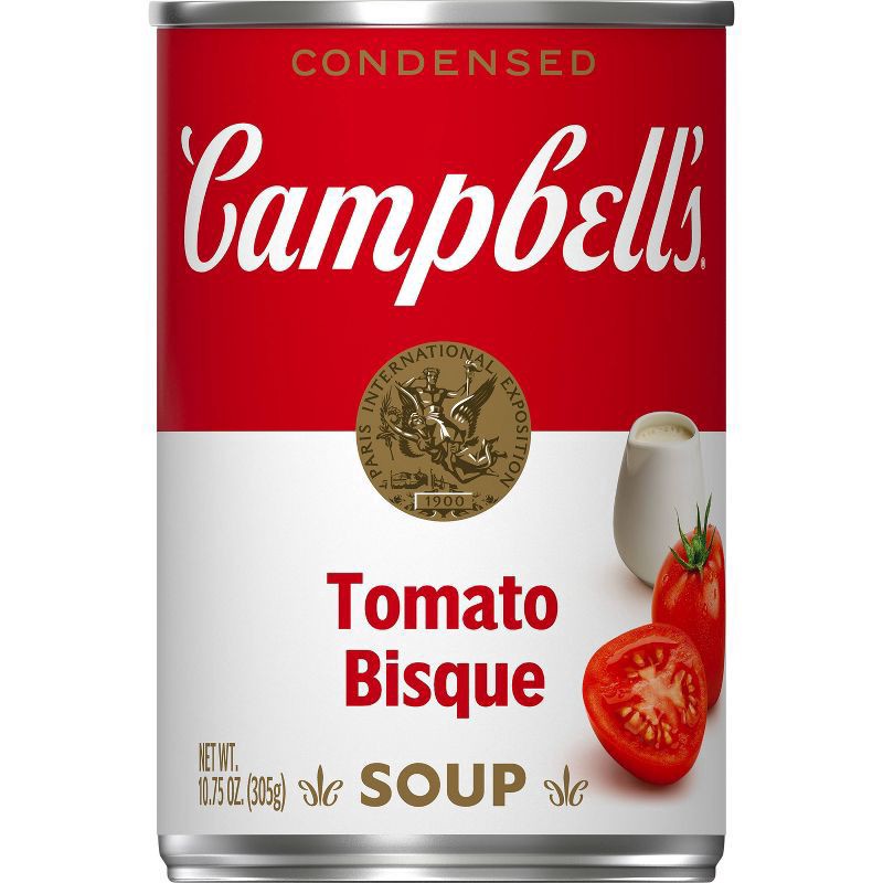 slide 1 of 5, Campbell's Condensed Tomato Bisque Soup, 10.75 oz Can, 10.75 oz