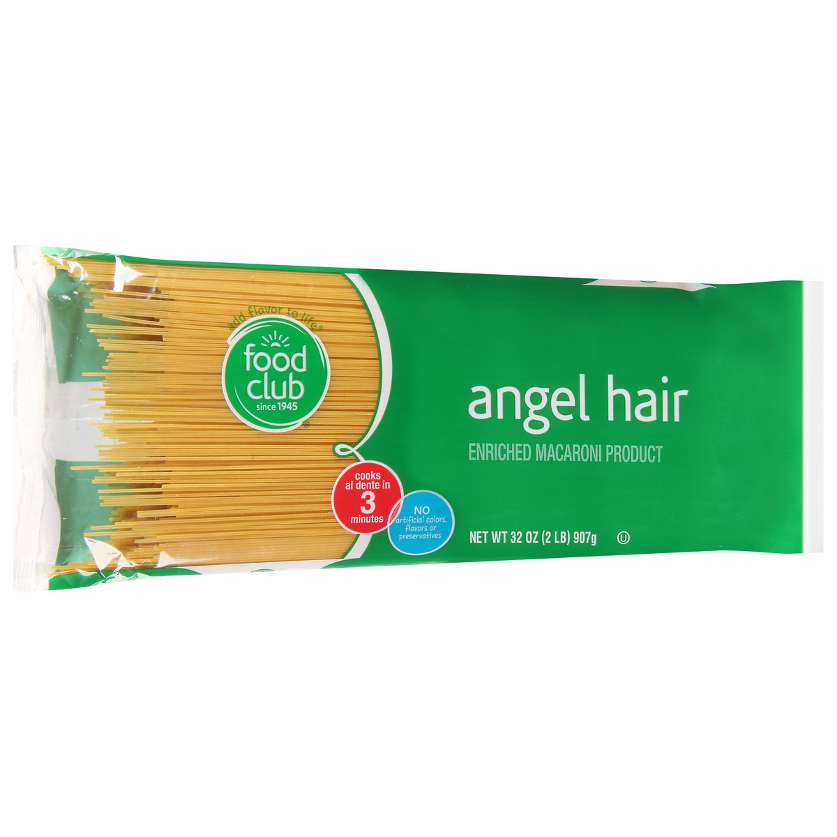 slide 2 of 11, Food Club Enriched Macaroni Product, Angel Hair, 32 oz