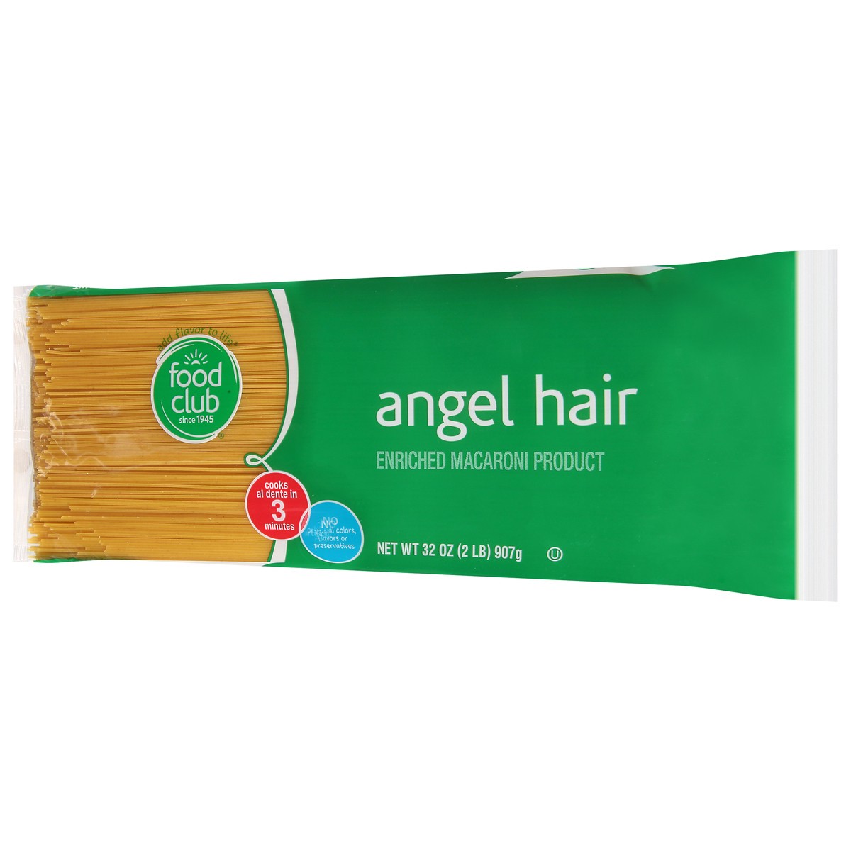 slide 3 of 11, Food Club Enriched Macaroni Product, Angel Hair, 32 oz