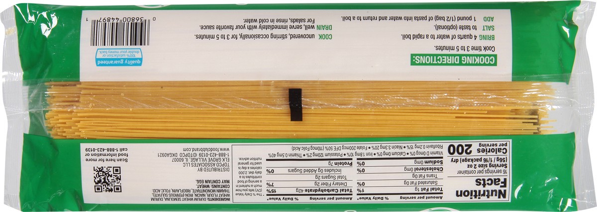 slide 10 of 11, Food Club Enriched Macaroni Product, Angel Hair, 32 oz