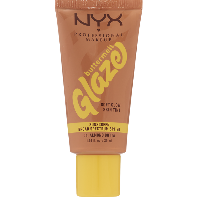 slide 1 of 1, NYX Professional Makeup Buttermlt Glz Spf 30 Almond Butta, 11 oz