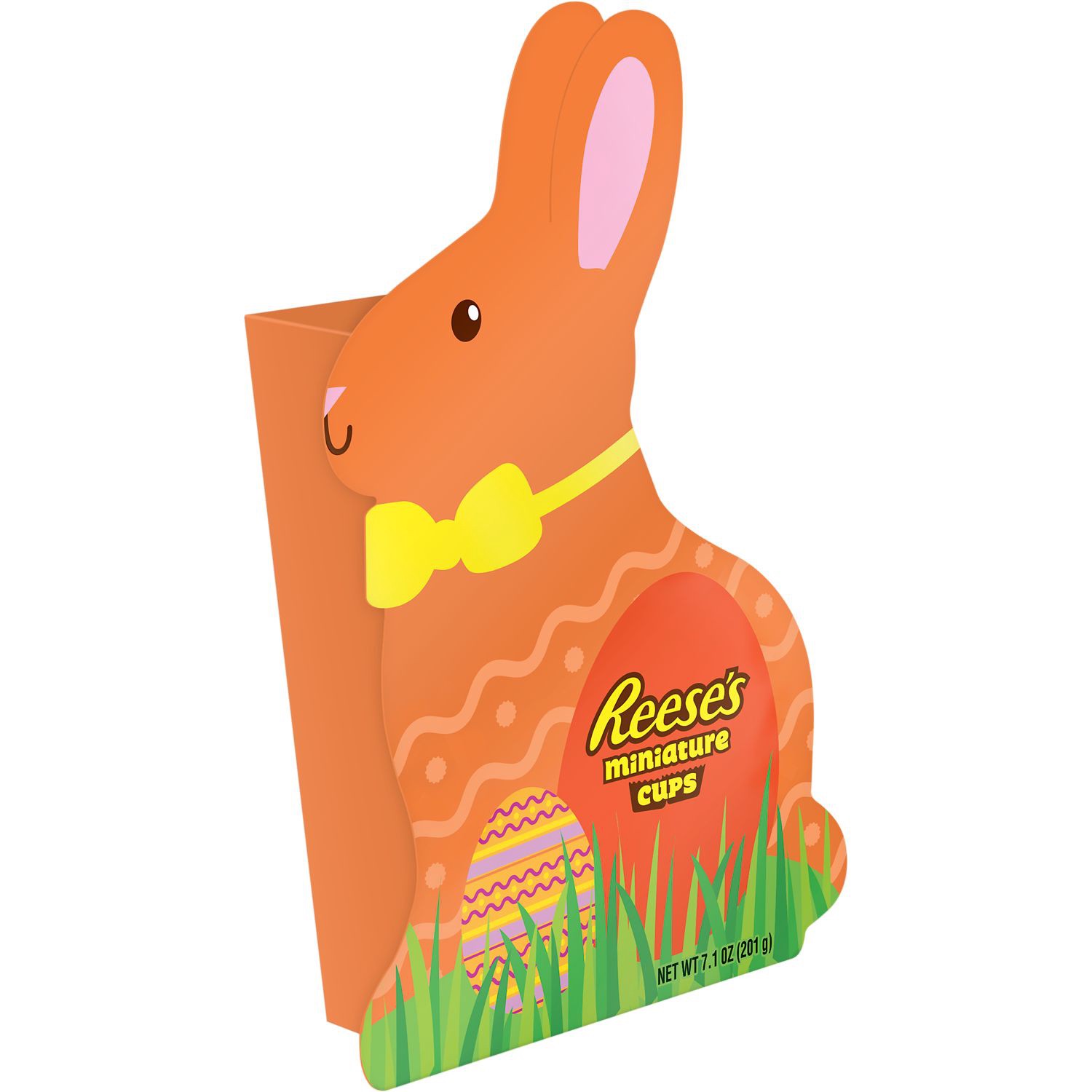 slide 1 of 3, Reese's Miniatures Milk Chocolate Peanut Butter Cups Candy, 7.1 oz, Bunny Gift Box, 7.1 oz
