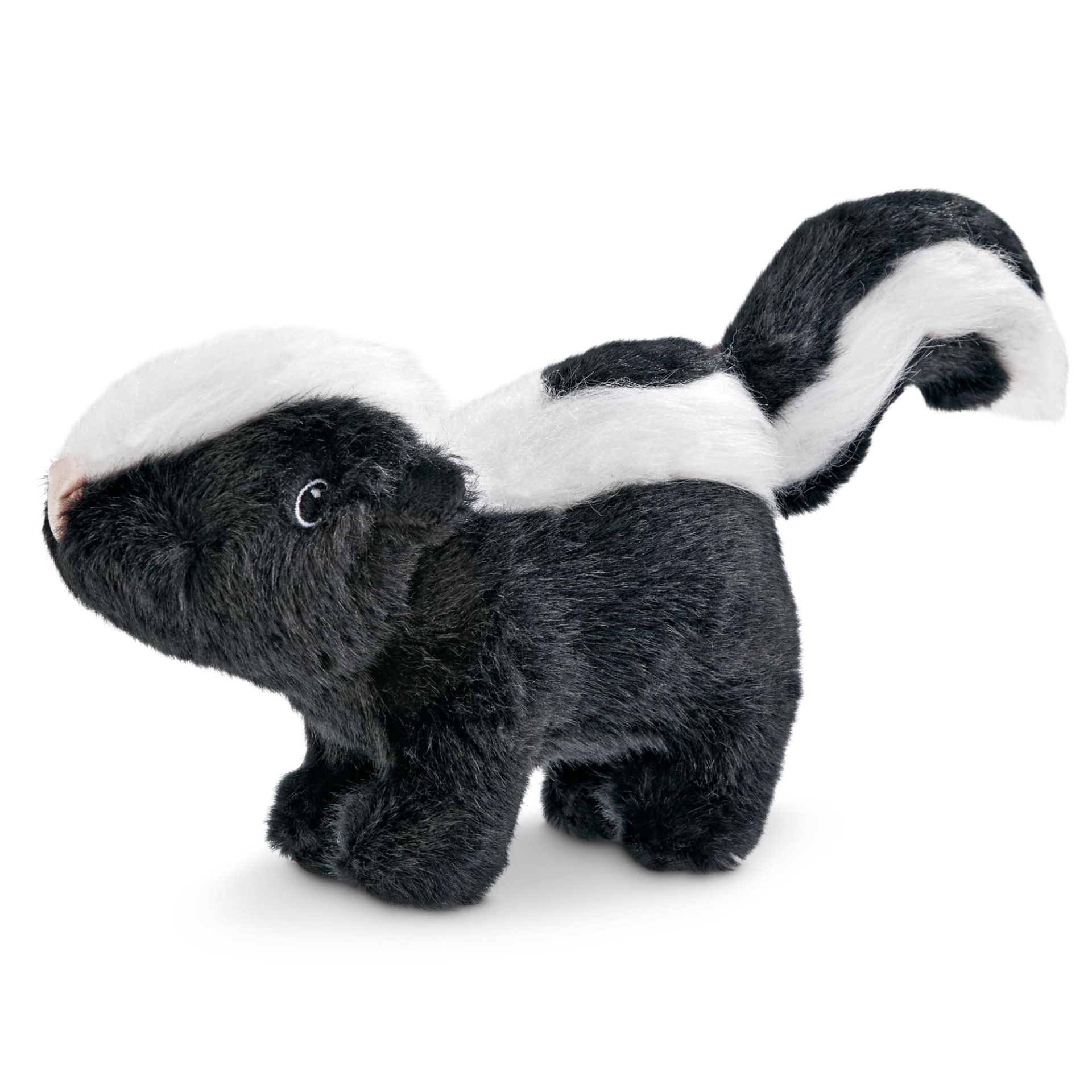 slide 1 of 1, Leaps & Bounds Wild Plush Skunk Dog Toy, SM