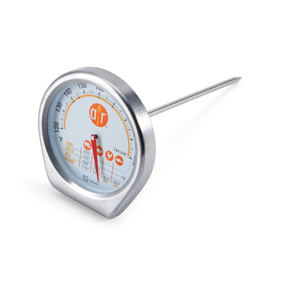 slide 1 of 1, All Recipes Stainless Steel Leave-In Meat Thermometer - Silver, 2.5 in