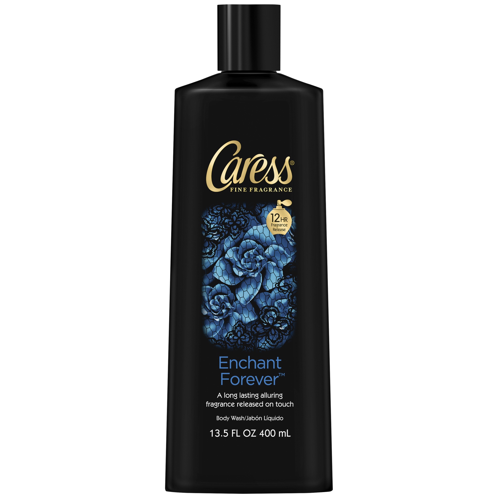 slide 1 of 1, Caress Enchant Forever Body Wash, 13.5 oz