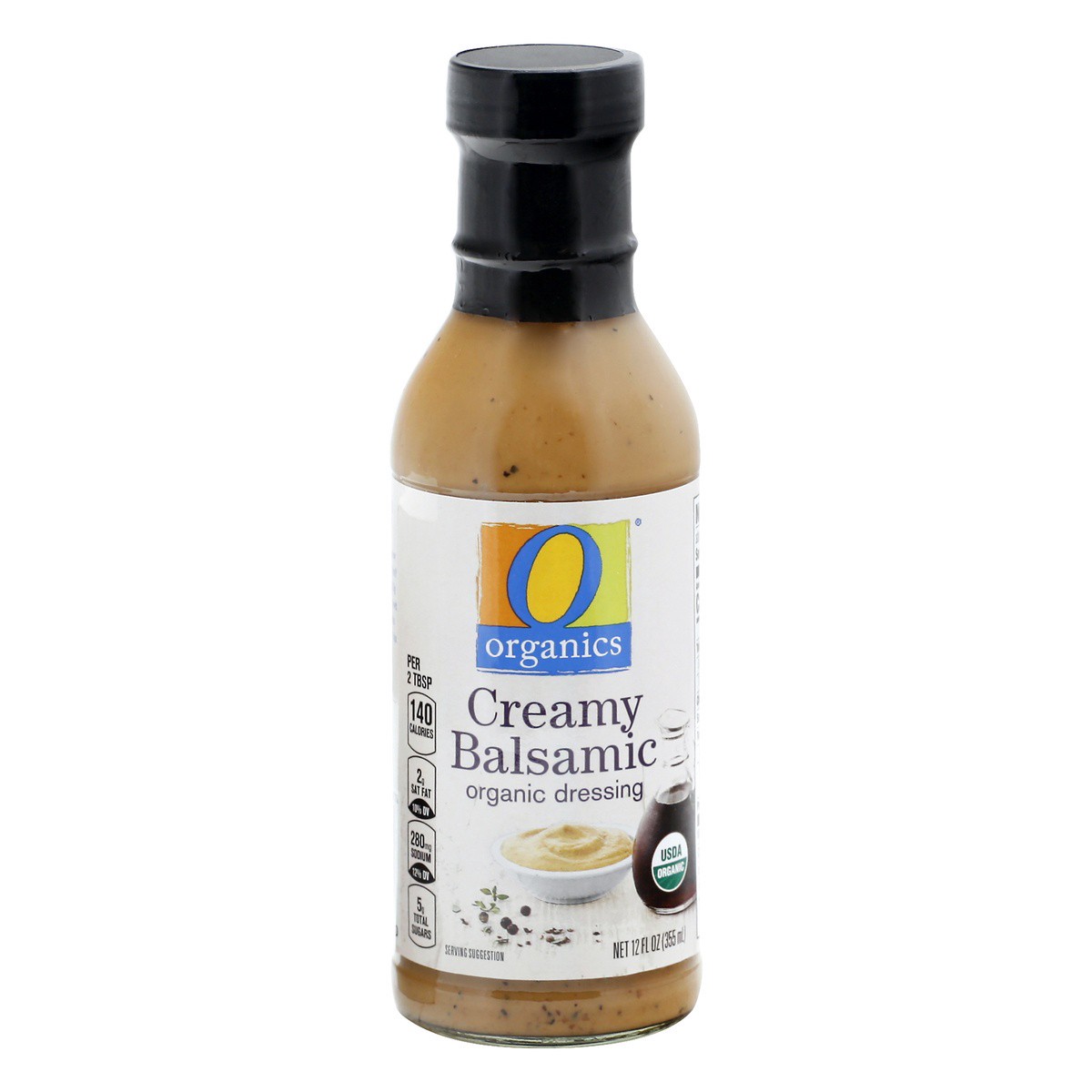 slide 1 of 9, O Organics Dressing Creamy Balsamic, 12 fl oz