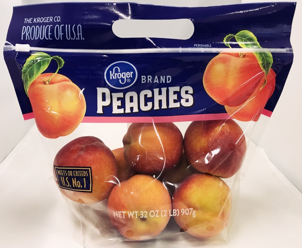 slide 1 of 1, Kroger Peaches, 2 lb