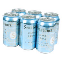 slide 1 of 1, Seagram's Club Soda Soft Drink, 24 ct