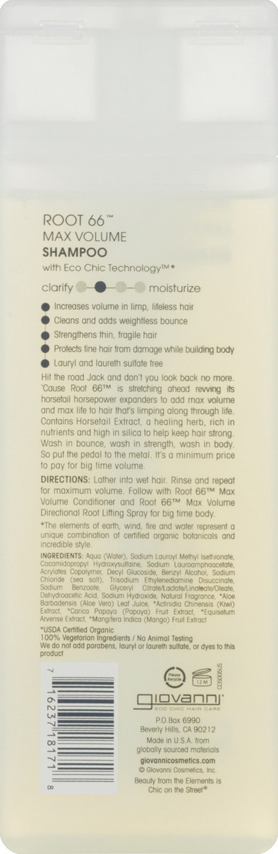 slide 4 of 4, Giovanni Shampoo, Max Volume, 8.5 oz