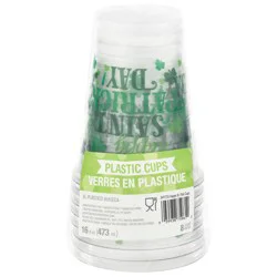 Creative Converting Plastic Cups, Happy St. Pats Cup, 16 Fluid Ounce, 8 Each