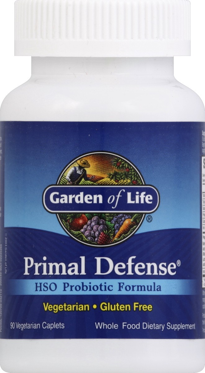 slide 2 of 3, Garden of Life Primal Defense HSO Probiotic Formula Caplets, 90 ct