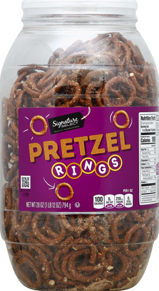 slide 2 of 2, Signature Select Pretzel Rings 28 oz, 28 oz