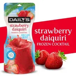 Daily's Strawberry Daiquiri Ready to Drink Frozen Cocktail, 10 FL OZ Pouch