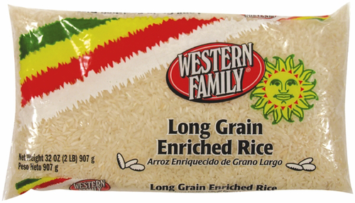 slide 1 of 1, Western Family Long Grain Enriched Rice, 32 oz