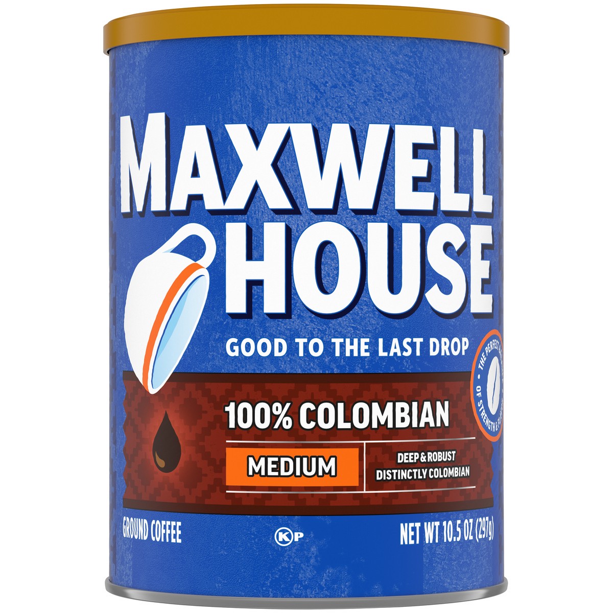 slide 1 of 4, Maxwell House Medium Roast 100% Colombian Ground Coffee, 10.5 oz. Canister, 10.5 oz