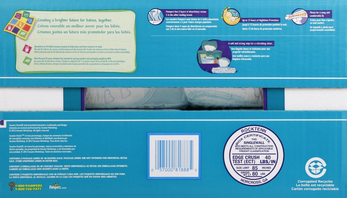 slide 3 of 7, Pampers Diapers 96 ea, 96 ct