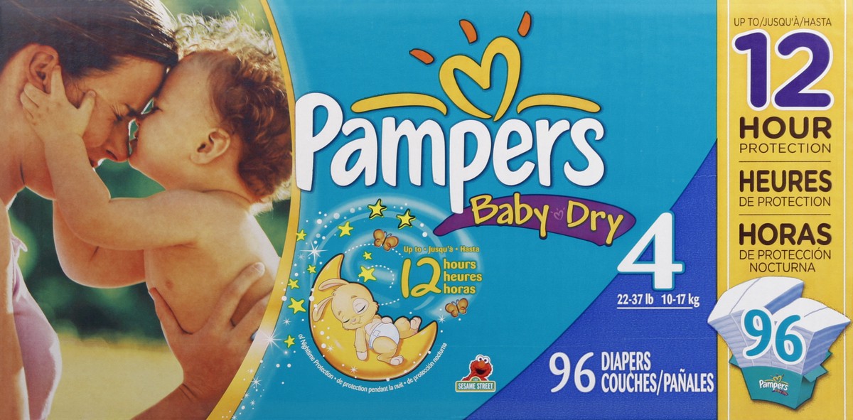 slide 6 of 7, Pampers Diapers 96 ea, 96 ct