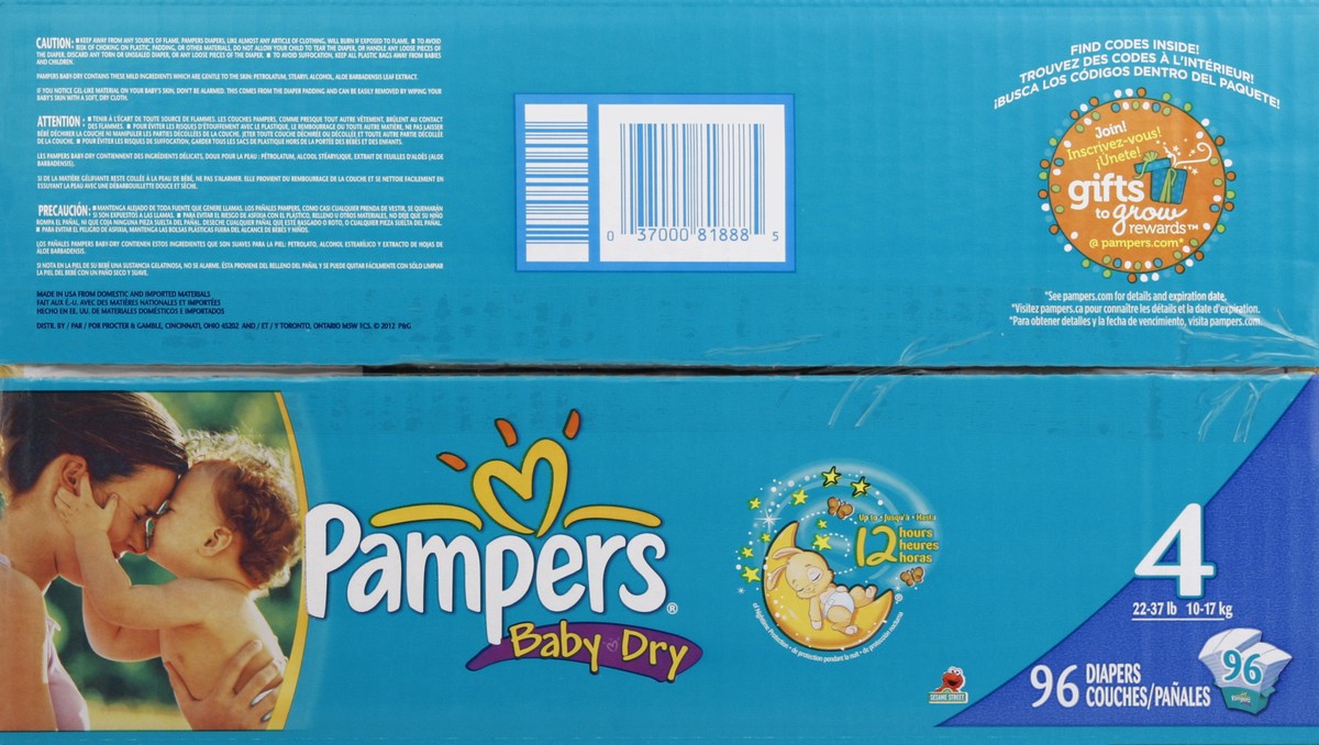 slide 2 of 7, Pampers Diapers 96 ea, 96 ct