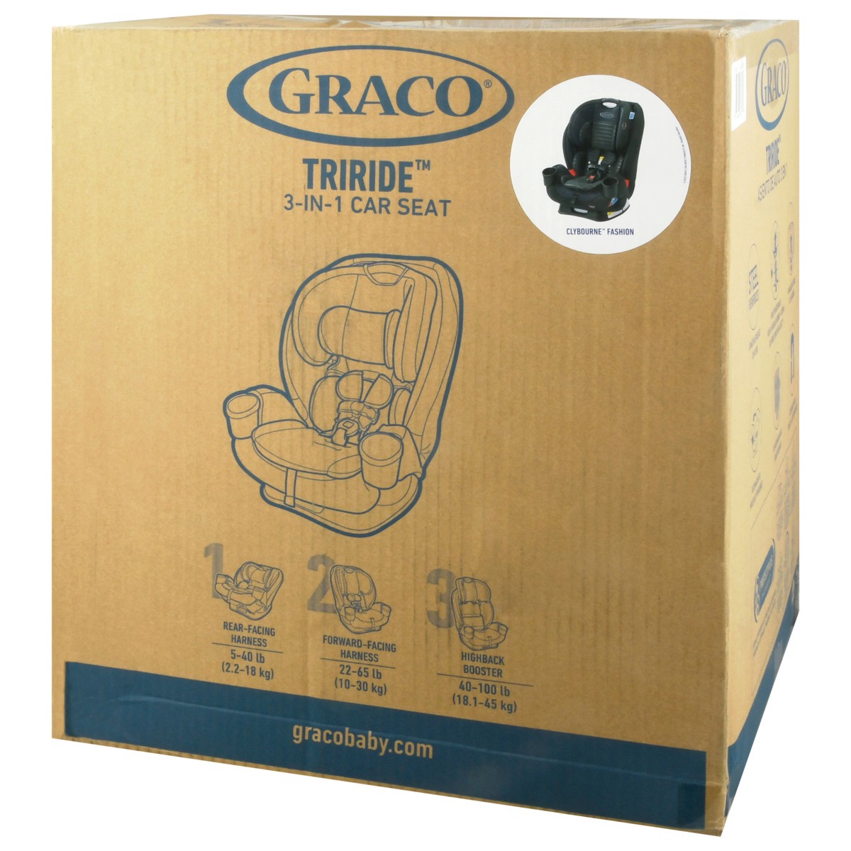 slide 7 of 9, Graco Triride Car Seat 1 ea, 1 ct