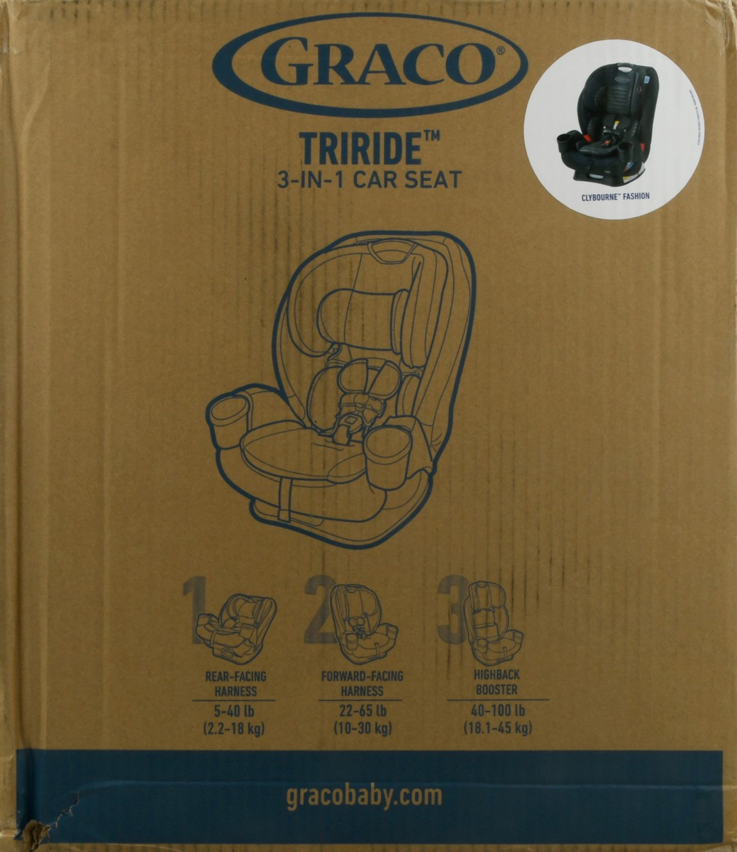 slide 5 of 9, Graco Triride Car Seat 1 ea, 1 ct