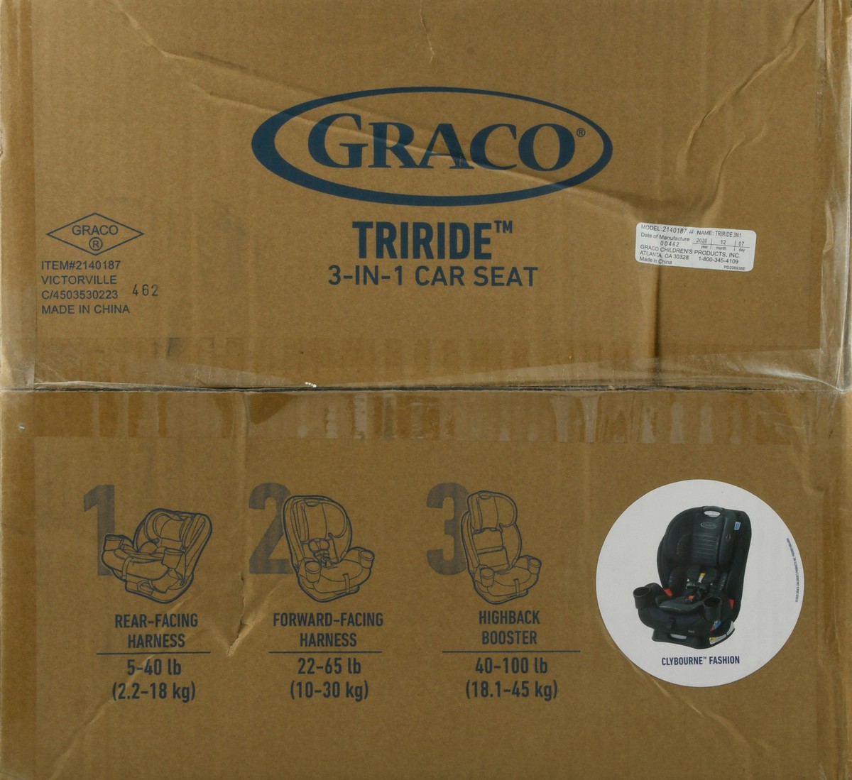 slide 3 of 9, Graco Triride Car Seat 1 ea, 1 ct