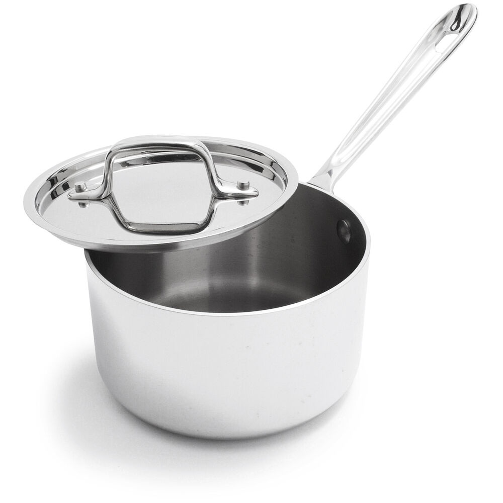 slide 1 of 1, All-Clad Stainless Saucepan, 1.5 qt