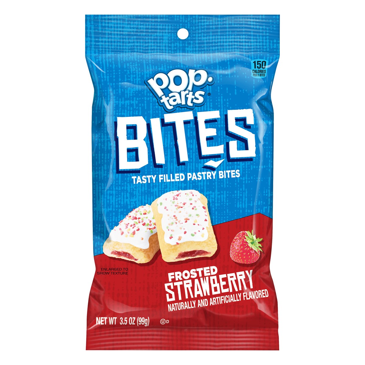 slide 1 of 10, Pop-Tarts Baked Pastry Bites Frosted Strawberry, 3.5 oz, 3.5 oz