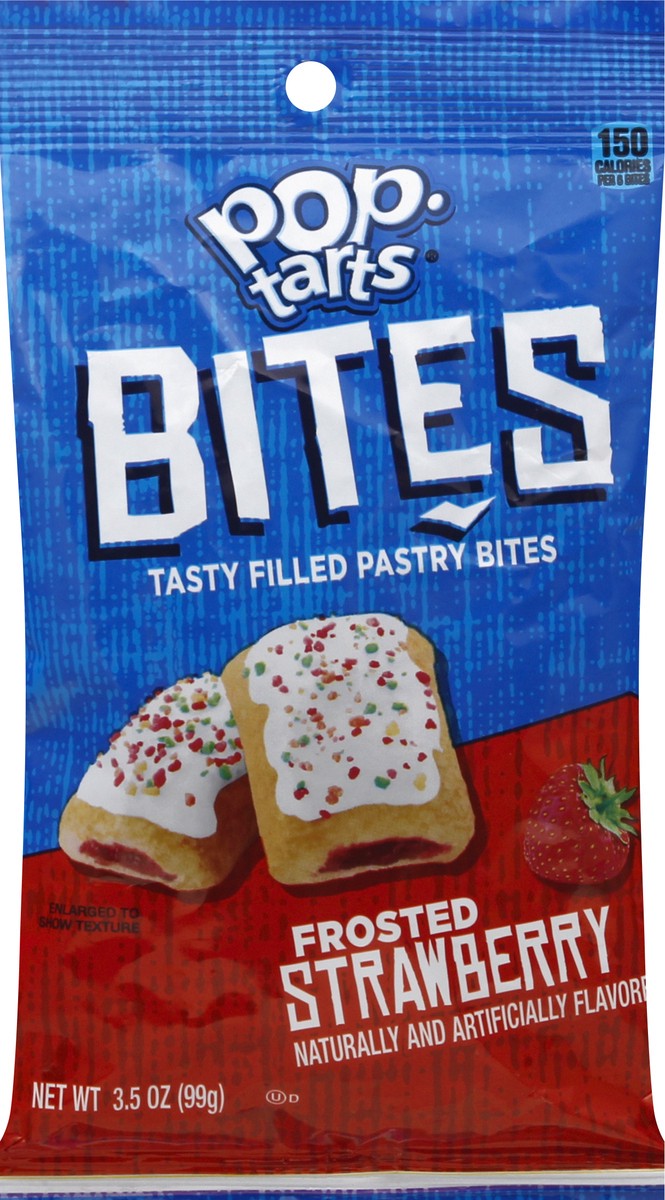 slide 7 of 10, Pop-Tarts Baked Pastry Bites Frosted Strawberry, 3.5 oz, 3.5 oz
