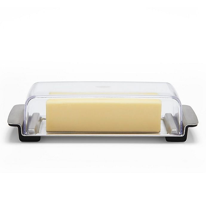 slide 3 of 5, OXO Good Grips Stainless Steel Butter Dish, 2 ct