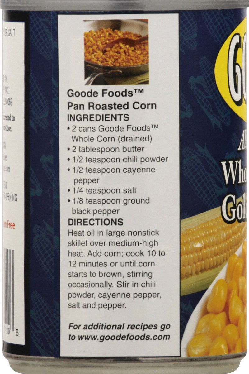 slide 3 of 6, Goode Foods Corn 15.25 oz, 15.25 oz