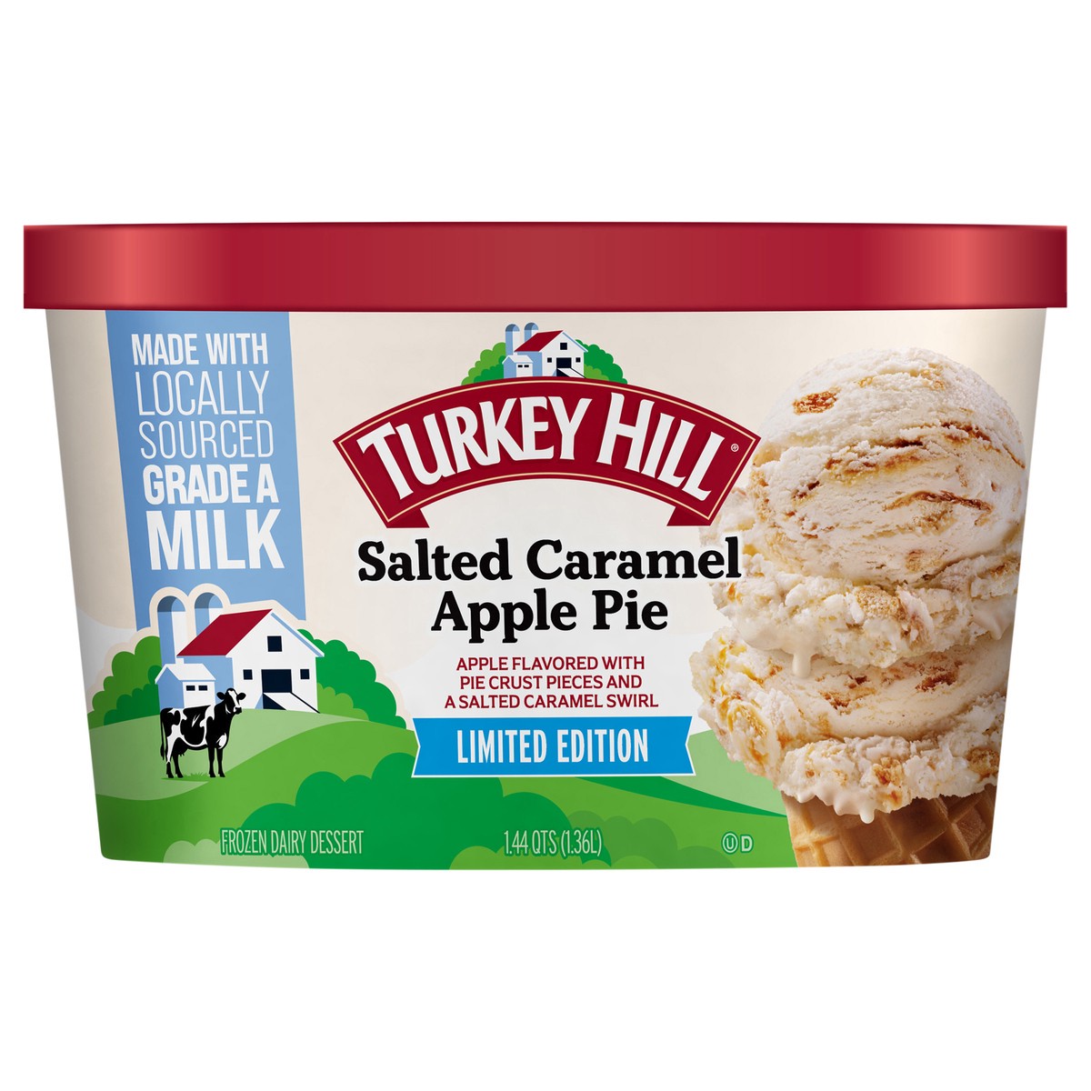 slide 2 of 2, Turkey Hill Salted Caramel Apple Pie, 1.44 qt