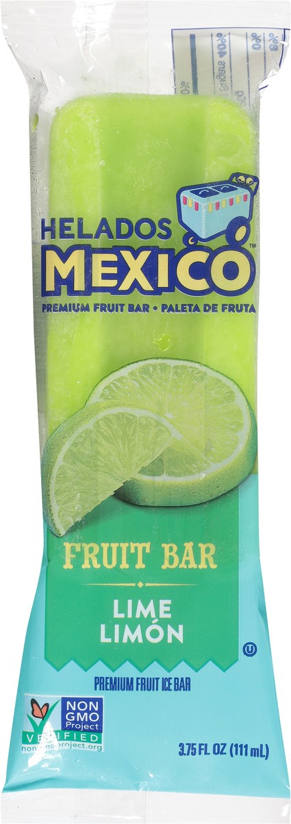 slide 5 of 9, Helados Mexico Premium Lime Fruit Ice Bar 3.75 fl oz, 3.75 fl oz