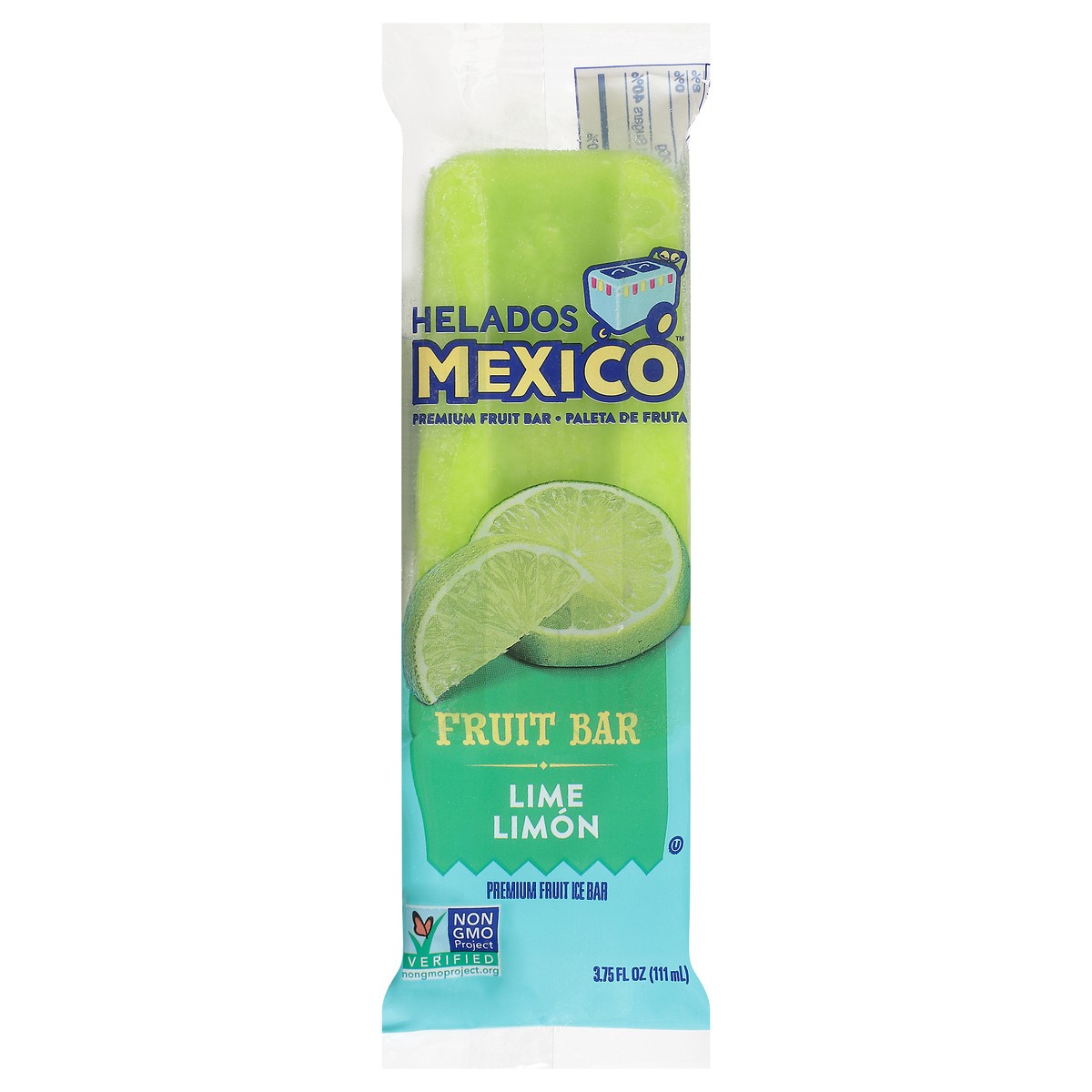 slide 1 of 9, Helados Mexico Premium Lime Fruit Ice Bar 3.75 fl oz, 3.75 fl oz