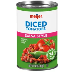 Meijer Fire Roasted Salsa Style Tomato, 15 Oz