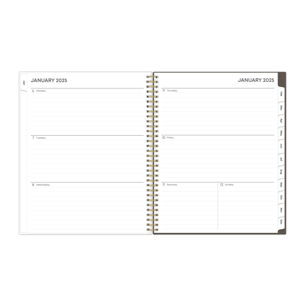 slide 5 of 8, 2025 Blue Sky Weekly/Monthly Planning Calendar, 8-1/2"" X 11"", Inner Peace, January To December, 1 ct