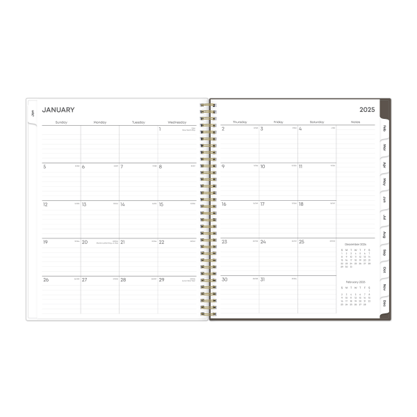 slide 2 of 8, 2025 Blue Sky Weekly/Monthly Planning Calendar, 8-1/2"" X 11"", Inner Peace, January To December, 1 ct