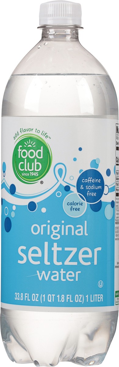 slide 11 of 16, Food Club Original Seltzer Water - 33.8 fl oz, 33.8 fl oz