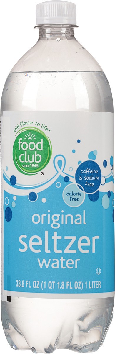 slide 15 of 16, Food Club Original Seltzer Water - 33.8 fl oz, 33.8 fl oz